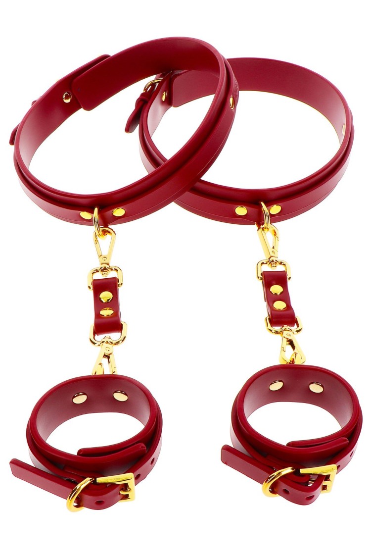 Kajdanki Na Ręce I Uda Wrist To Thigh Cuff Set Taboom