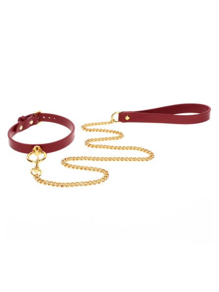 Wegańska Obroża Ze Smyczą O-Ring Collar And Chain Leash Taboom