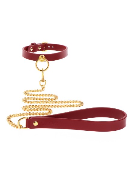 Wegańska Obroża Ze Smyczą O-Ring Collar And Chain Leash Taboom