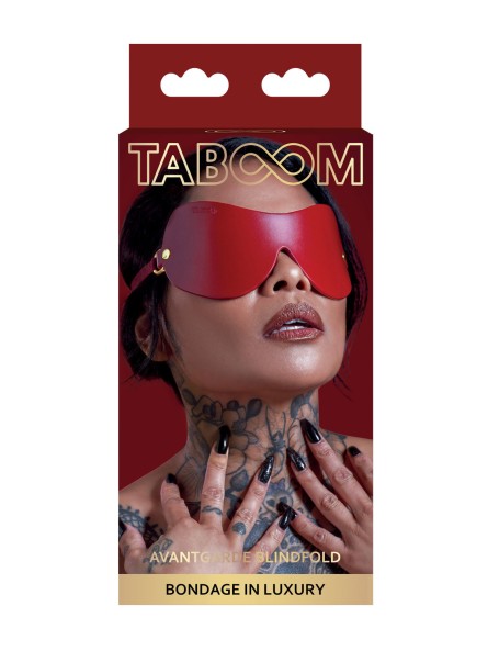 Wegańska Skórzana Opaska Na Oczy Avantgarde Blindfold Taboom