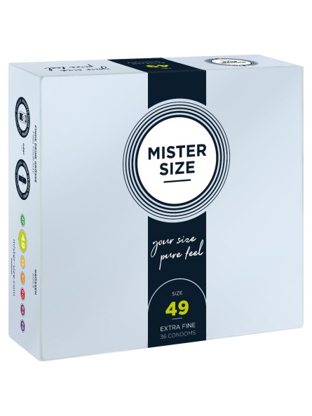49 Mm Condoms 36 Pieces Mister.Size