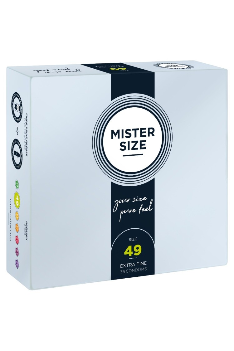 49 Mm Condoms 36 Pieces Mister.Size