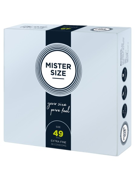 49 Mm Condoms 36 Pieces Mister.Size