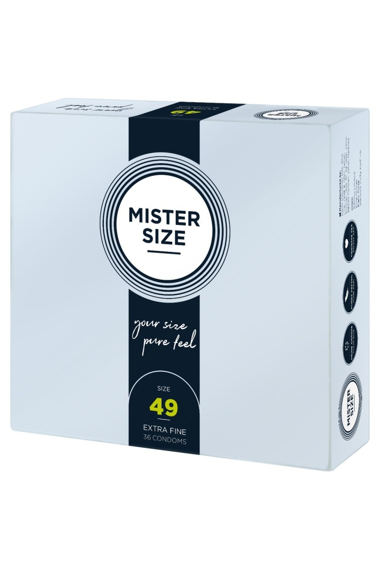 49 Mm Condoms 36 Pieces Mister.Size