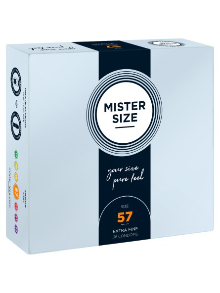 57 Mm Condoms 36 Pieces Mister.Size