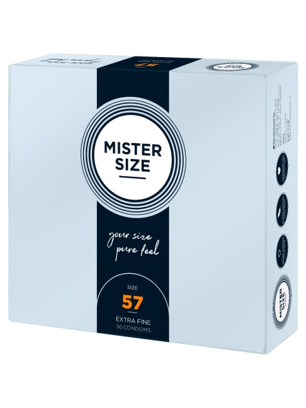 57 Mm Condoms 36 Pieces Mister.Size