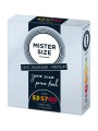 Zestaw 3 Prezerwatyw O Różnej Średnicy Testbox 53-57-60 3 Condoms Mister.Size