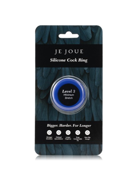 Rozciągliwy Silikonowy Pierścień Erekcyjny Minimum Stretch Silicone Cock Ring Blue Je Joue