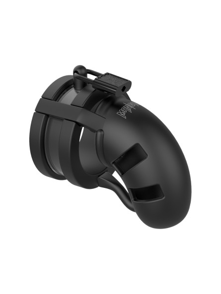 Silikonowy Pas Cnoty Z Paskiem Rozdzielającym Jądra Chastity Model 18 Silicone Cage Ballsplitter Black ManCage