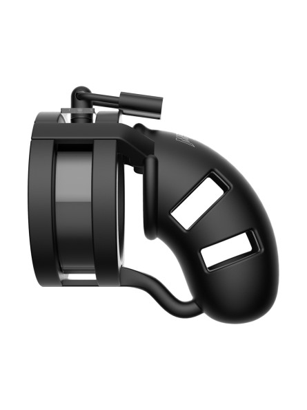 Silikonowy Pas Cnoty Z Paskiem Rozdzielającym Jądra Chastity Model 18 Silicone Cage Ballsplitter Black ManCage