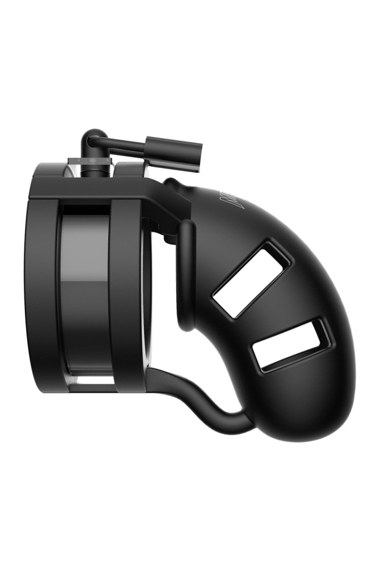 Silikonowy Pas Cnoty Z Paskiem Rozdzielającym Jądra Chastity Model 18 Silicone Cage Ballsplitter Black ManCage