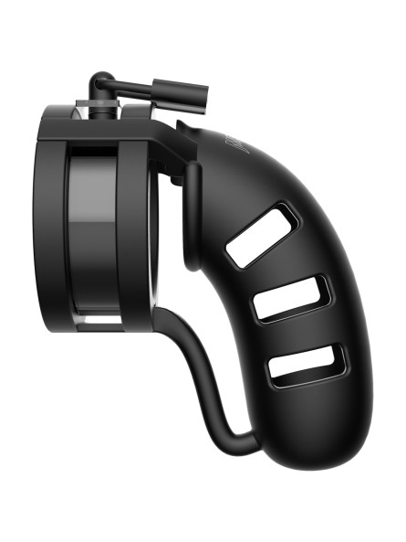 Silikonowy Pas Cnoty Z Paskiem Rozdzielającym Jądra Chastity Model 19 Silicone Cage Ballsplitter Black ManCage
