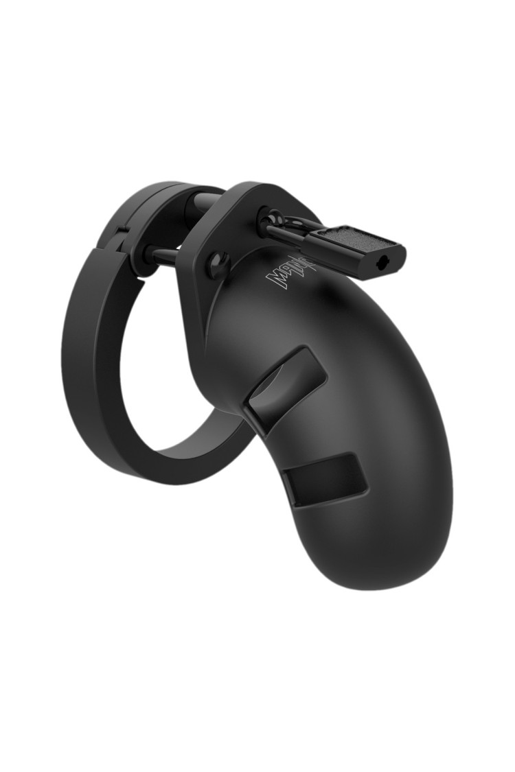 Miękki Silikonowy Pas Cnoty Chastity Model 20 Silicone Cock Cage Black ManCage