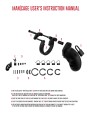 Miękki Silikonowy Pas Cnoty Chastity Model 20 Silicone Cock Cage Black ManCage