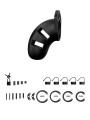 Miękki Silikonowy Pas Cnoty Chastity Model 20 Silicone Cock Cage Black ManCage