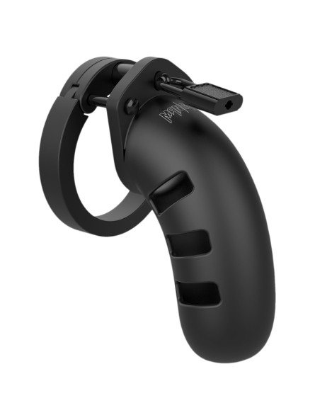 Miękki Silikonowy Pas Cnoty Chastity Model 21 Silicone Cock Cage Black ManCage