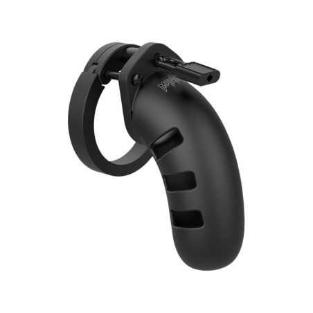 Miękki Silikonowy Pas Cnoty Chastity Model 21 Silicone Cock Cage Black ManCage