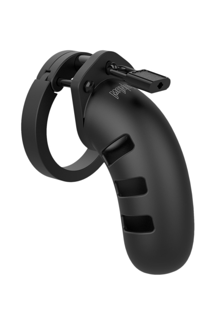 Miękki Silikonowy Pas Cnoty Chastity Model 21 Silicone Cock Cage Black ManCage