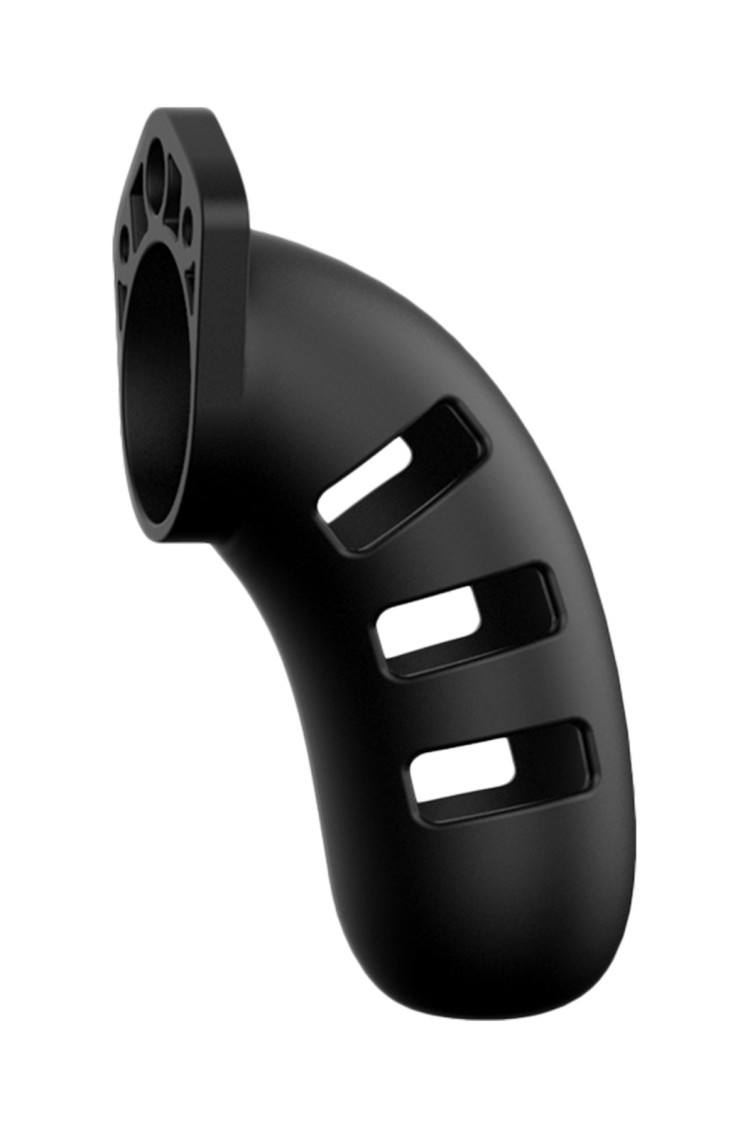 Miękki Silikonowy Pas Cnoty Chastity Model 21 Silicone Cock Cage Black ManCage