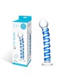 Szklane Dildo Z Niebieską Spiralą Dookoła Blue Spiral S Dildo Glas