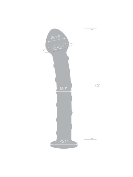 Szklane Dildo Z Niebieską Spiralą Dookoła Blue Spiral S Dildo Glas