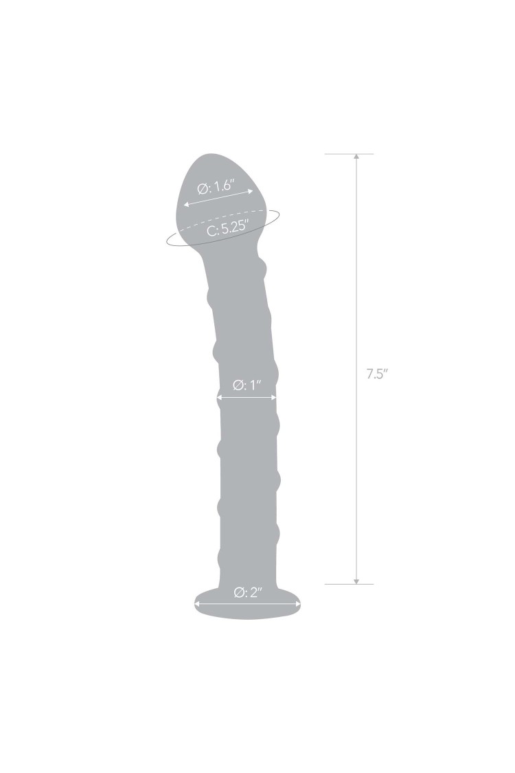 Szklane Dildo Z Niebieską Spiralą Dookoła Blue Spiral S Dildo Glas