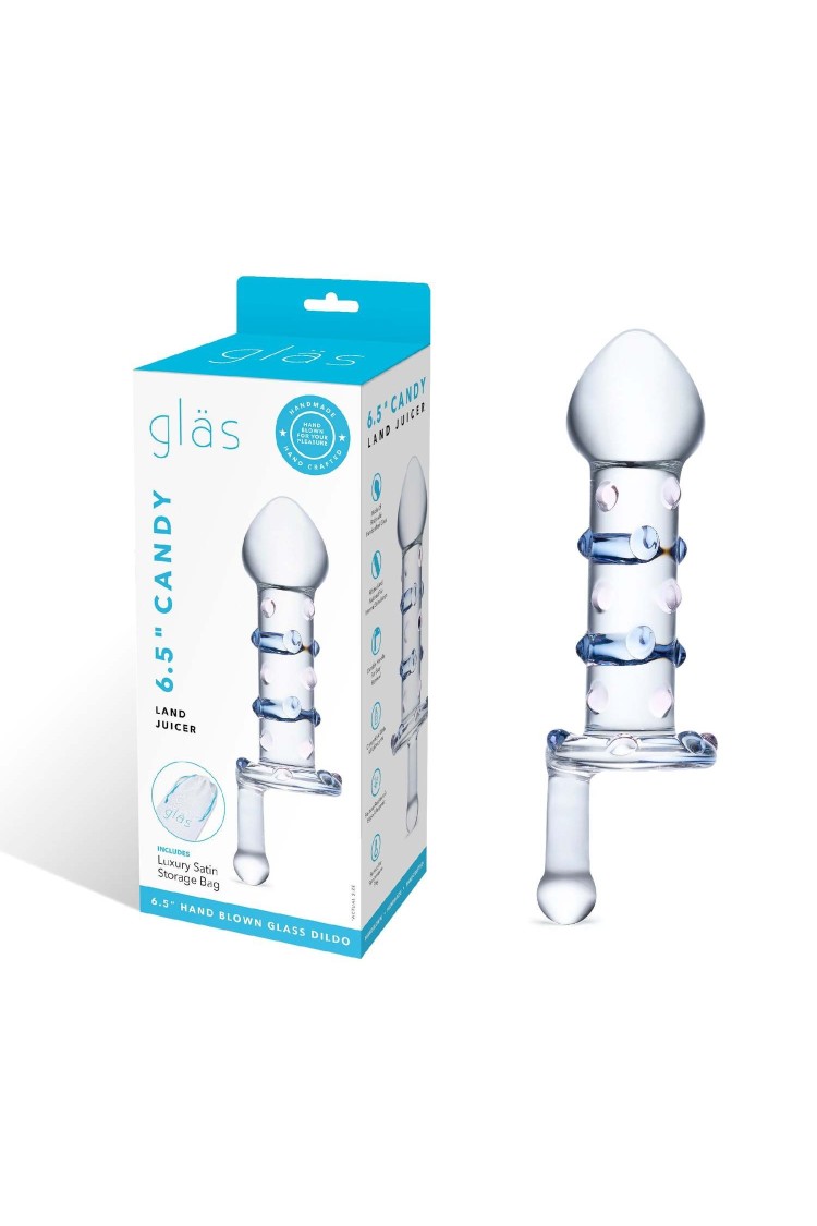 Szklany Korek Z Uchwytem Candy Land Juicer S Dildo Glas