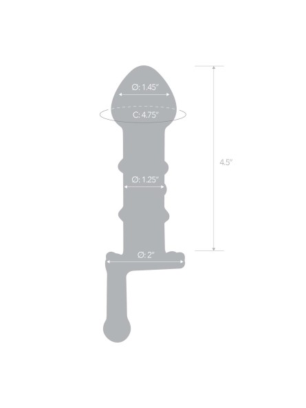 Szklany Korek Z Uchwytem Candy Land Juicer S Dildo Glas