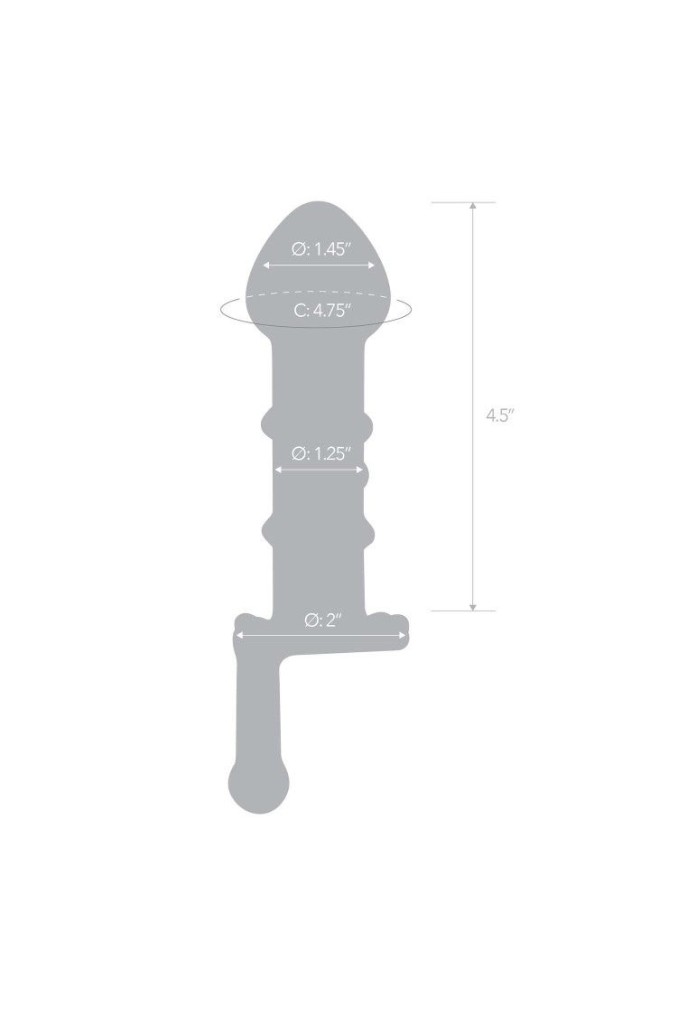 Szklany Korek Z Uchwytem Candy Land Juicer S Dildo Glas