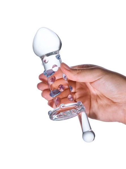 Szklany Korek Z Uchwytem Candy Land Juicer S Dildo Glas
