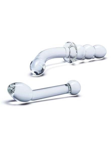 Zestaw Dwóch Szklanych Dild G-Spot Pleasure S Dildo Set 2 Pcs Glas