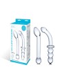 Zestaw Dwóch Szklanych Dild G-Spot Pleasure S Dildo Set 2 Pcs Glas