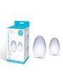 Zestaw Dwóch Szklanych Kulek Gejszy S Yoni Eggs Glas
