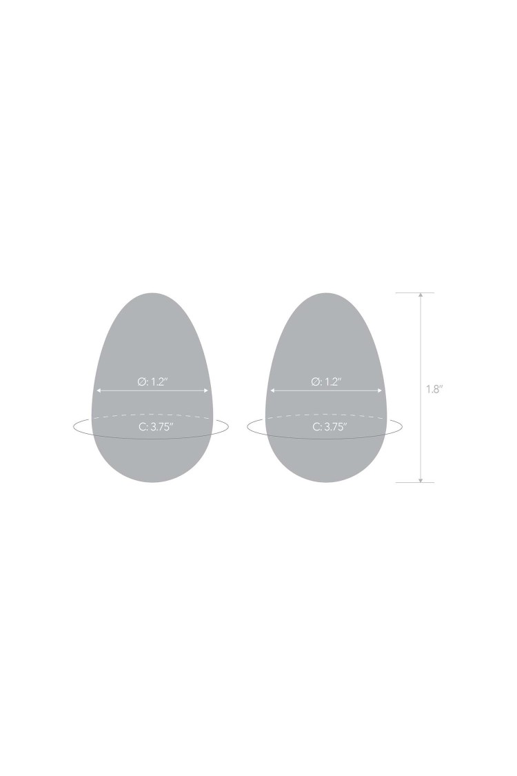 Zestaw Dwóch Szklanych Kulek Gejszy S Yoni Eggs Glas
