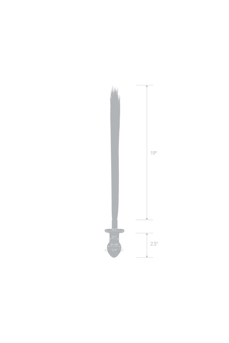 Szklana Zatyczka Z Końskim Ogonem Horse Tail S Butt Plug Glas