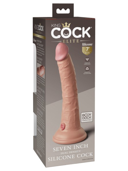 7 Inch Dual Density Silicone Cock Light King Cock