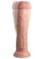 Sterowany Pilotem Miękki Silikonowy Wibrator Z Twardszym Rdzeniem 9 Inch Dual Density Vibe Cock Light King Cock