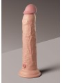 Sterowany Pilotem Miękki Silikonowy Wibrator Z Twardszym Rdzeniem 9 Inch Dual Density Vibe Cock Light King Cock