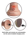 Sterowany Pilotem Miękki Silikonowy Wibrator Z Twardszym Rdzeniem 9 Inch Dual Density Vibe Cock Light King Cock