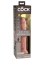Sterowany Pilotem Miękki Silikonowy Wibrator Z Twardszym Rdzeniem 9 Inch Dual Density Vibe Cock Light King Cock