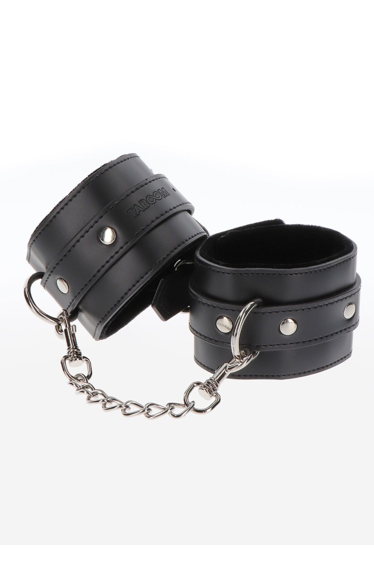 Kajdanki Na Nadgarstki Wrist Cuffs Black Taboom