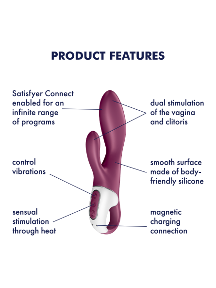 Wibrator Króliczek Heated Affair Connect App Satisfyer
