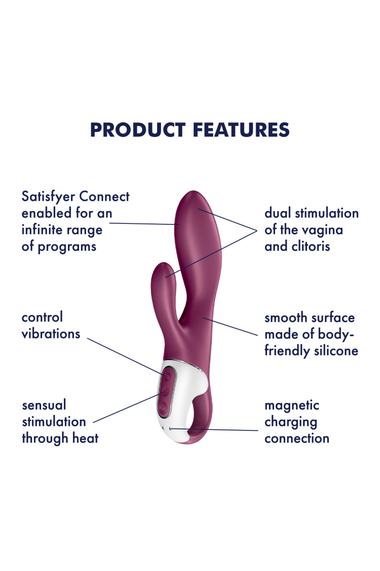 Wibrator Króliczek Heated Affair Connect App Satisfyer