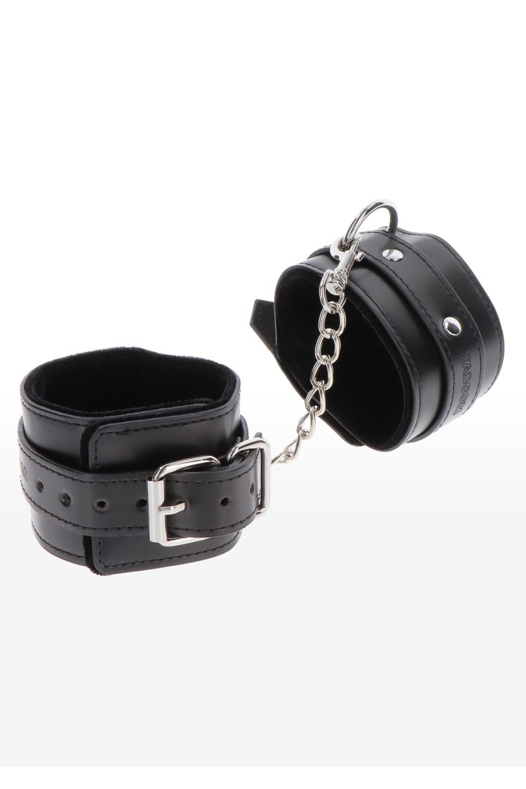 Kajdanki Na Kostki Ankle Cuffs Black Taboom
