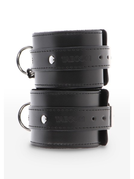Kajdanki Na Kostki Ankle Cuffs Black Taboom