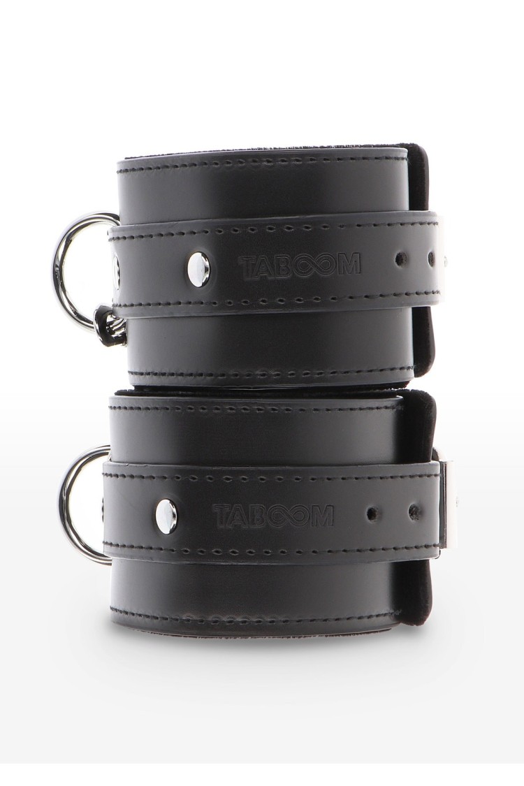 Kajdanki Na Kostki Ankle Cuffs Black Taboom