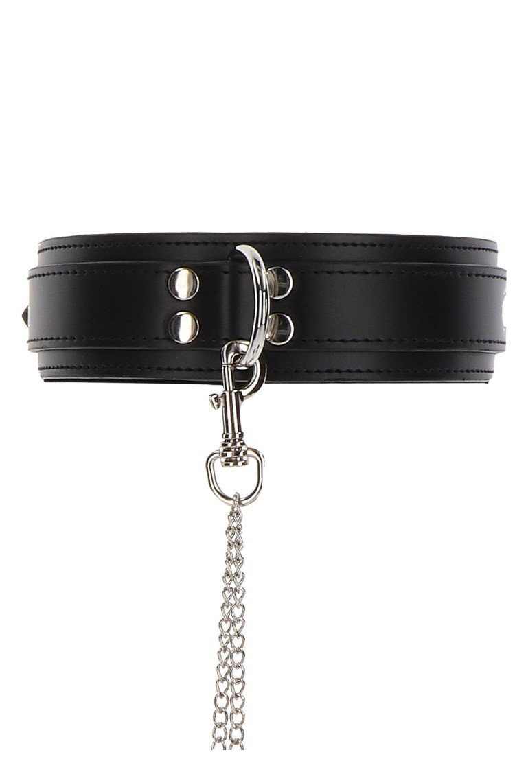 Obróżka Z Kajdankami Heavy Collar And Wrist Cuffs Black Taboom