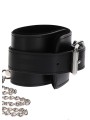 Obróżka Z Kajdankami Heavy Collar And Wrist Cuffs Black Taboom