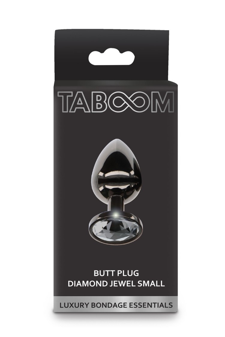 Korek Analny Butt Plug With Diamond Jewel Silver S Taboom