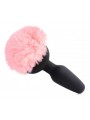 Pink Bunny Tail Vibrating Anal Plug Tailz